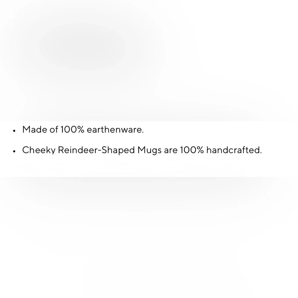 Pottery Barn (Set of 4) Cheeky Reindeer-Shaped Holiday Christmas Ceramic Mug - Picture 5 of 6